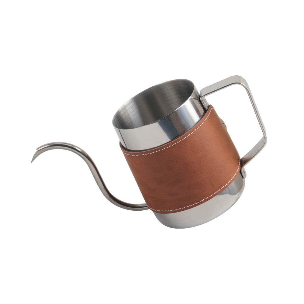 Stainless Steel Kettle With Leather Cover — 7
