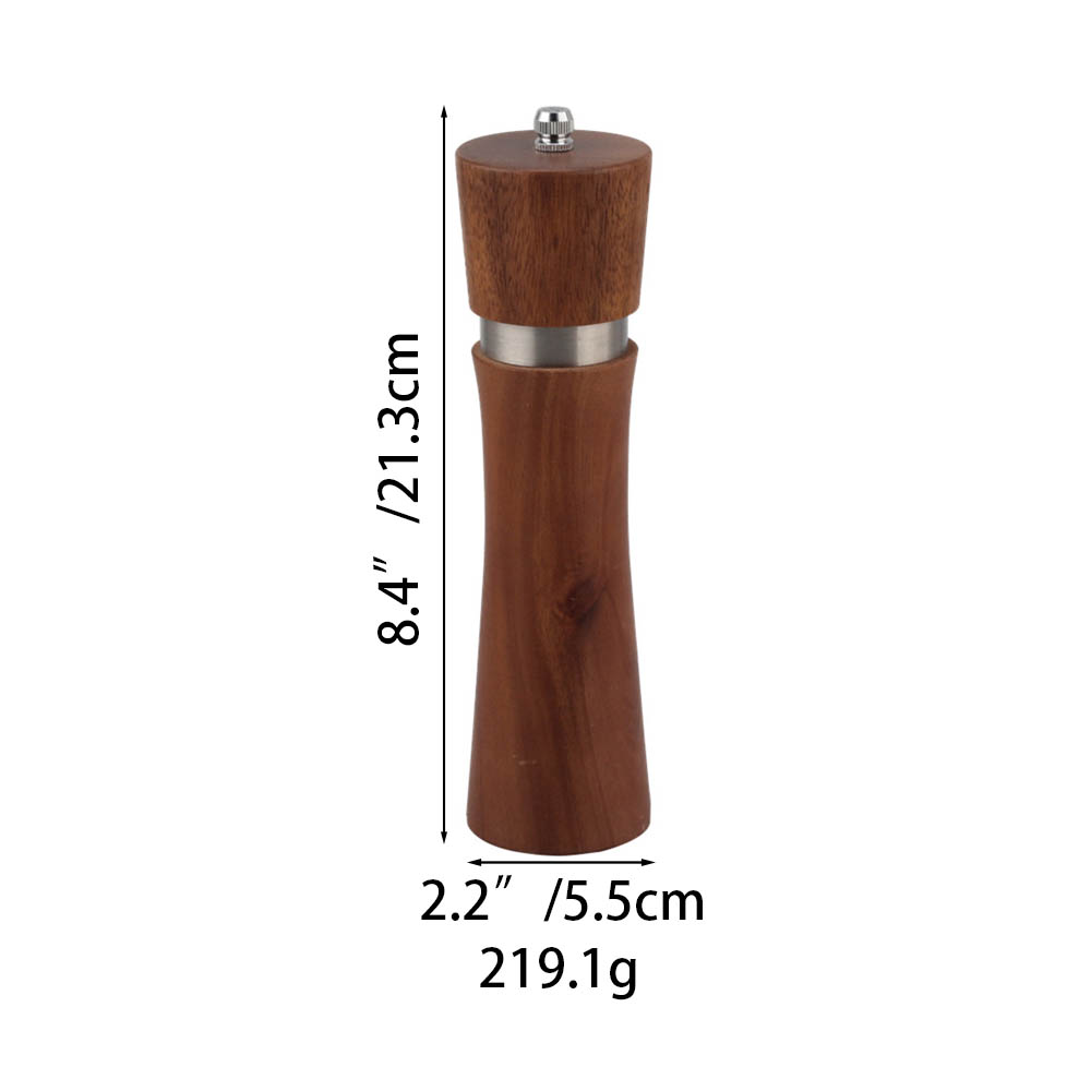 8.4 Inch Modern Wooden Salt And Pepper Grinder — product information