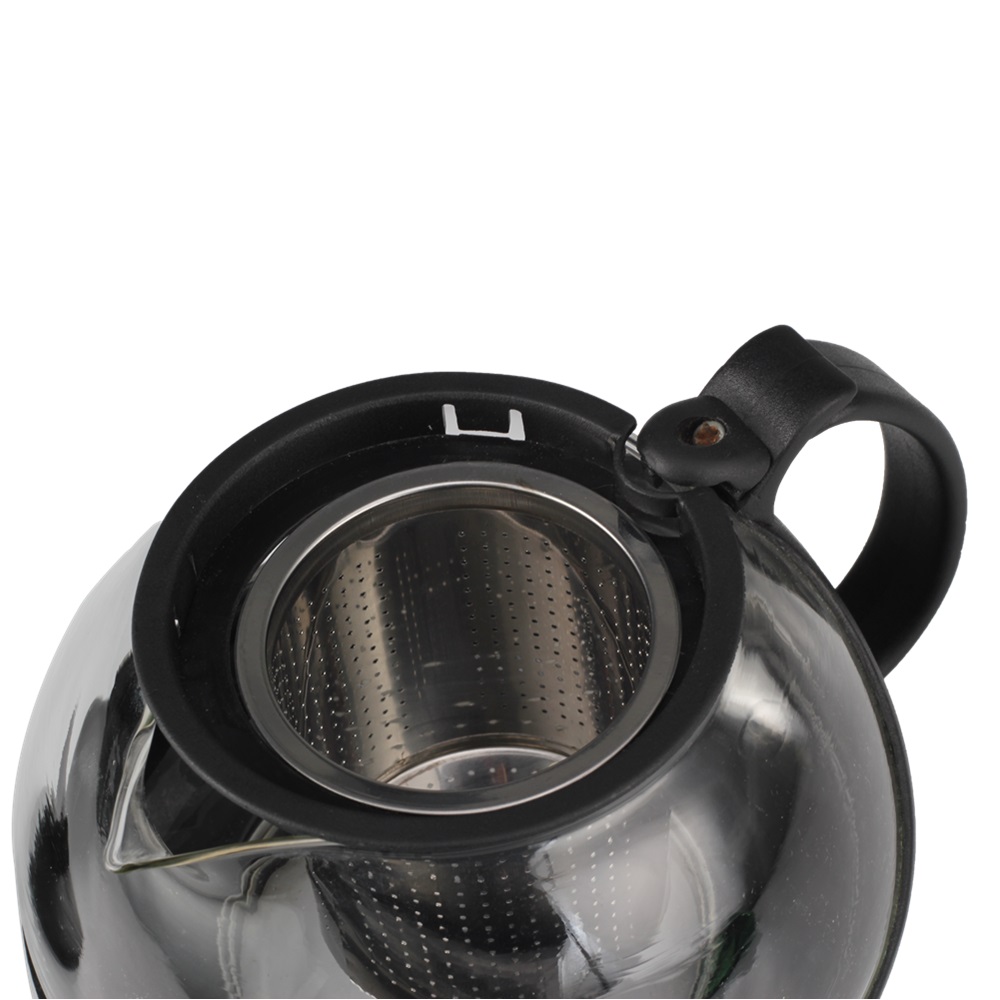 Glass Teapot With Heat Resistant Stainless Steel Infuser Perfect for Tea And Coffee — 5