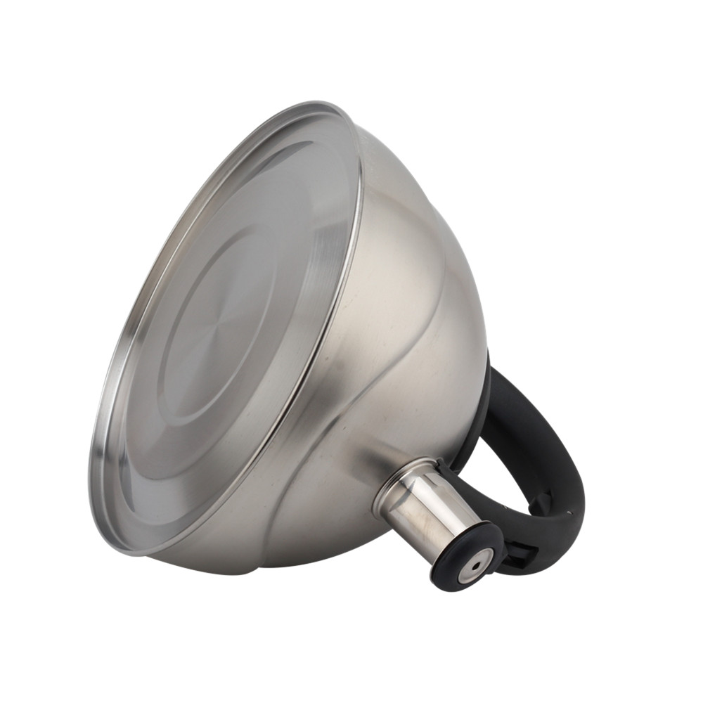 Stainless Steel Whistling Kettle, Ergonomic Handle, Silver Color — 5