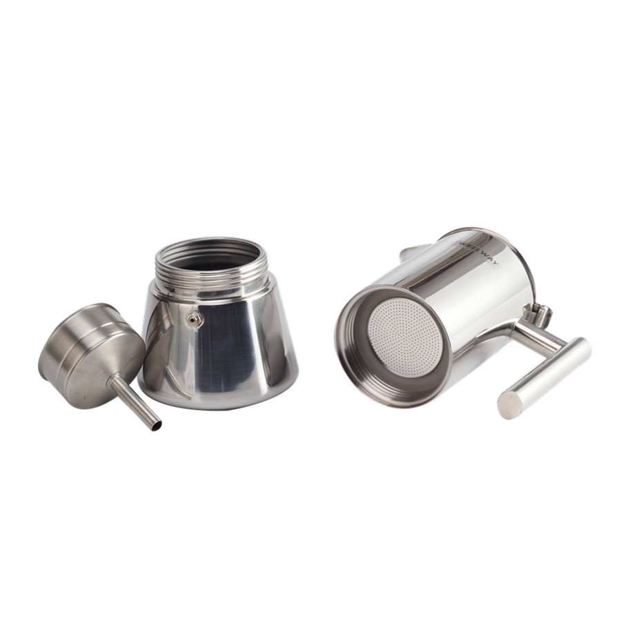 Stovetop Espresso Maker and Coffee Maker, Stainless Steel Moka Pot — product information