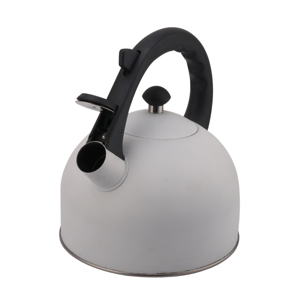 Stainless Steel Whistling Tea Kettle-White — 2