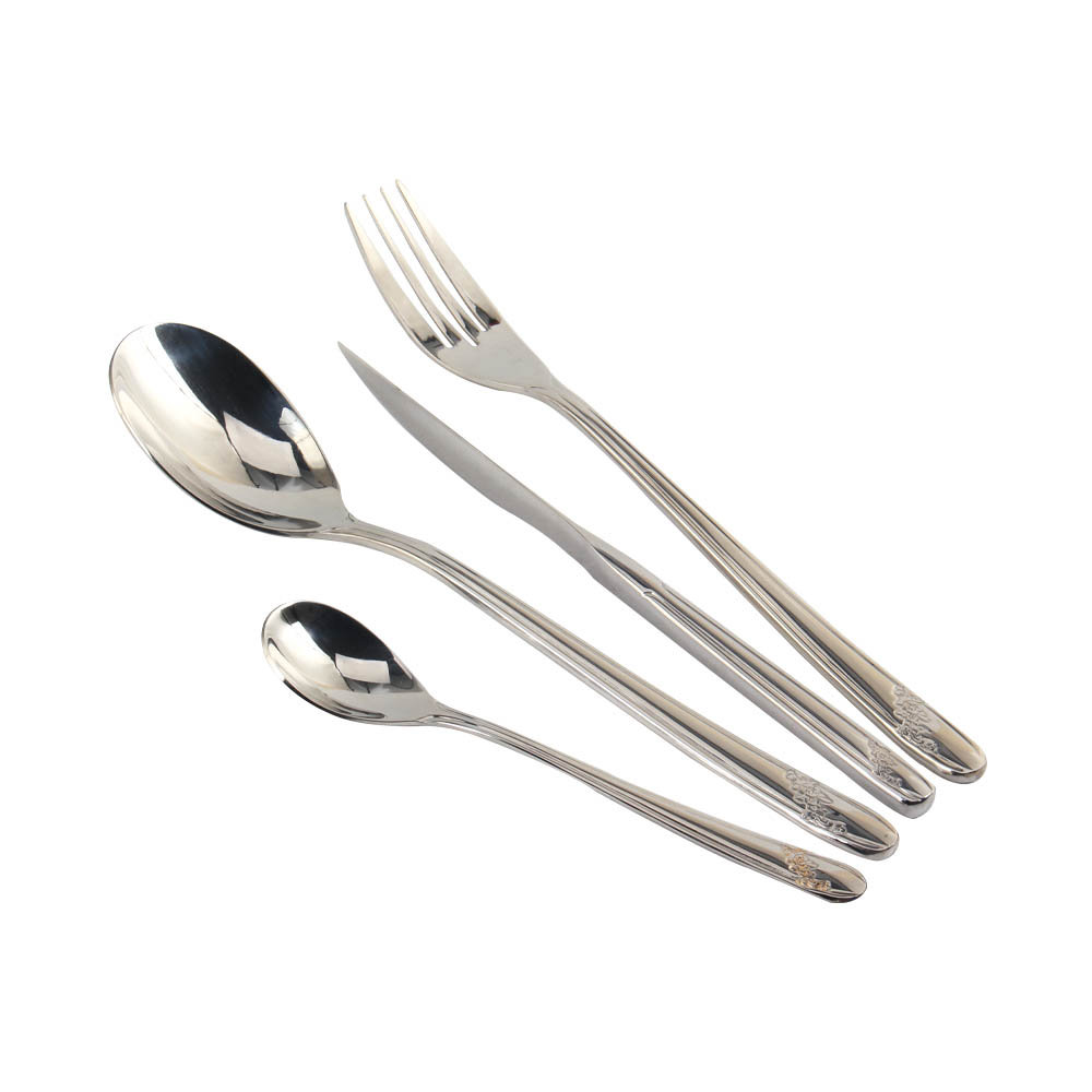 Stainless Steel Flatware Set, Durable Stainless Steel Tableware Include Forks Spoons Knives, Mirror Polished Tableware Set — 7