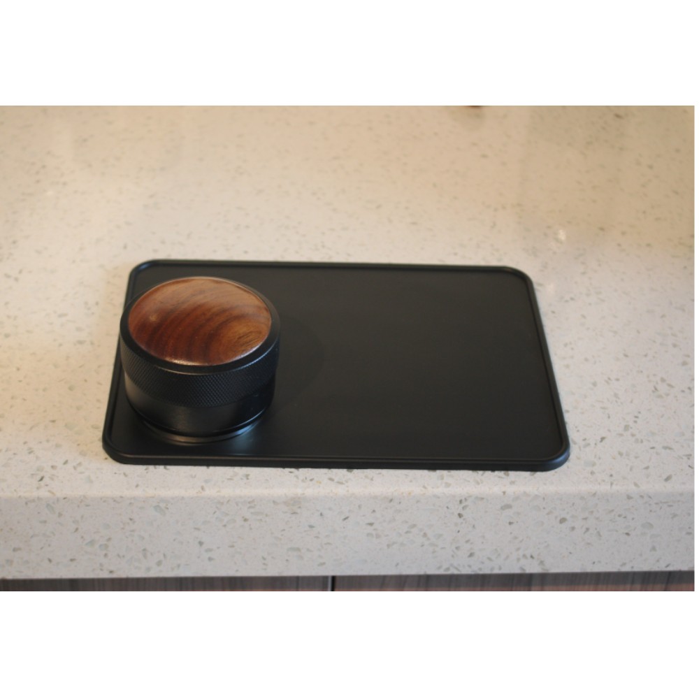 Coffee Espresso Flat Tamping Mat, Black — 5