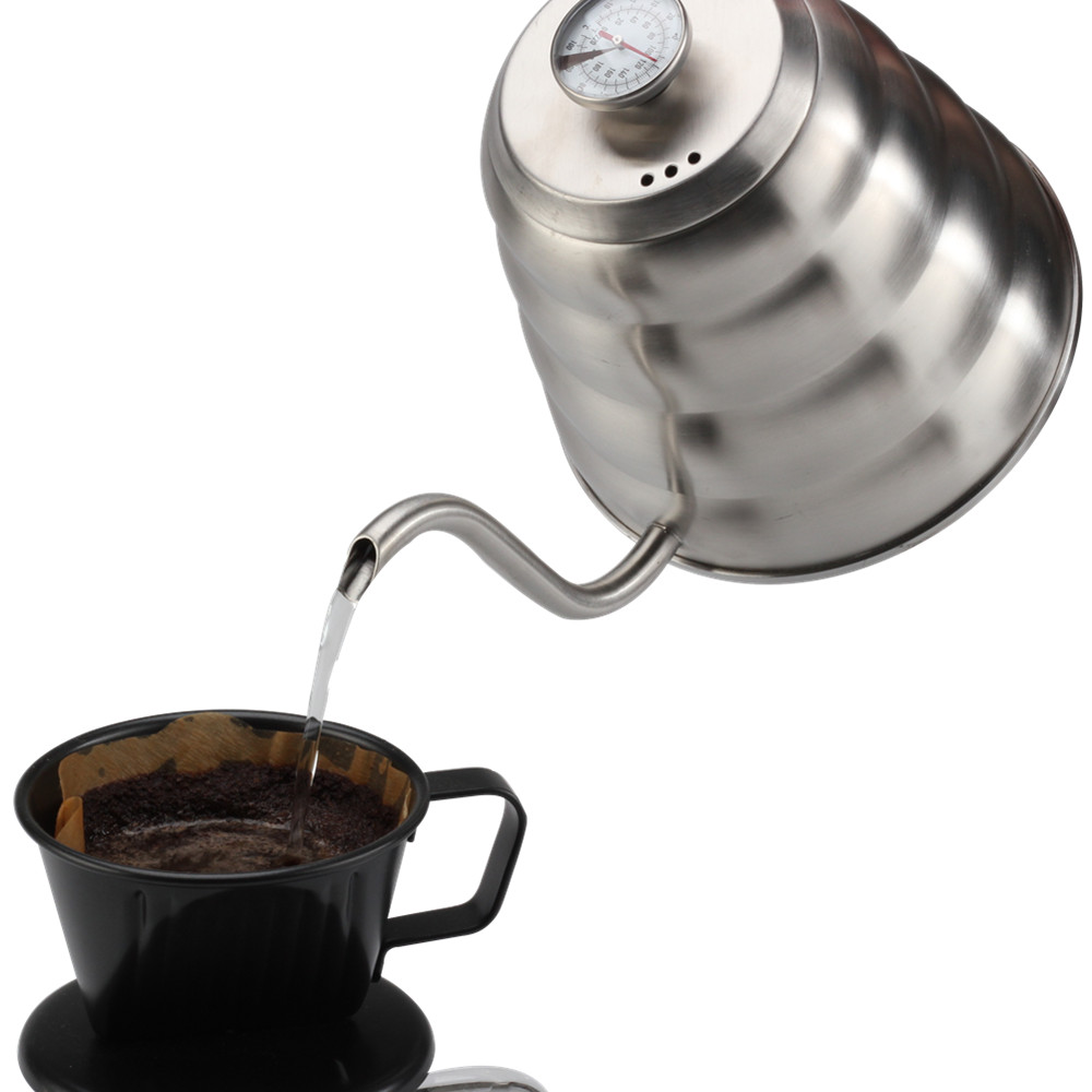Coffee Maker Set, Pour Over Coffee Gooseneck Kettle With Thermometer — 7