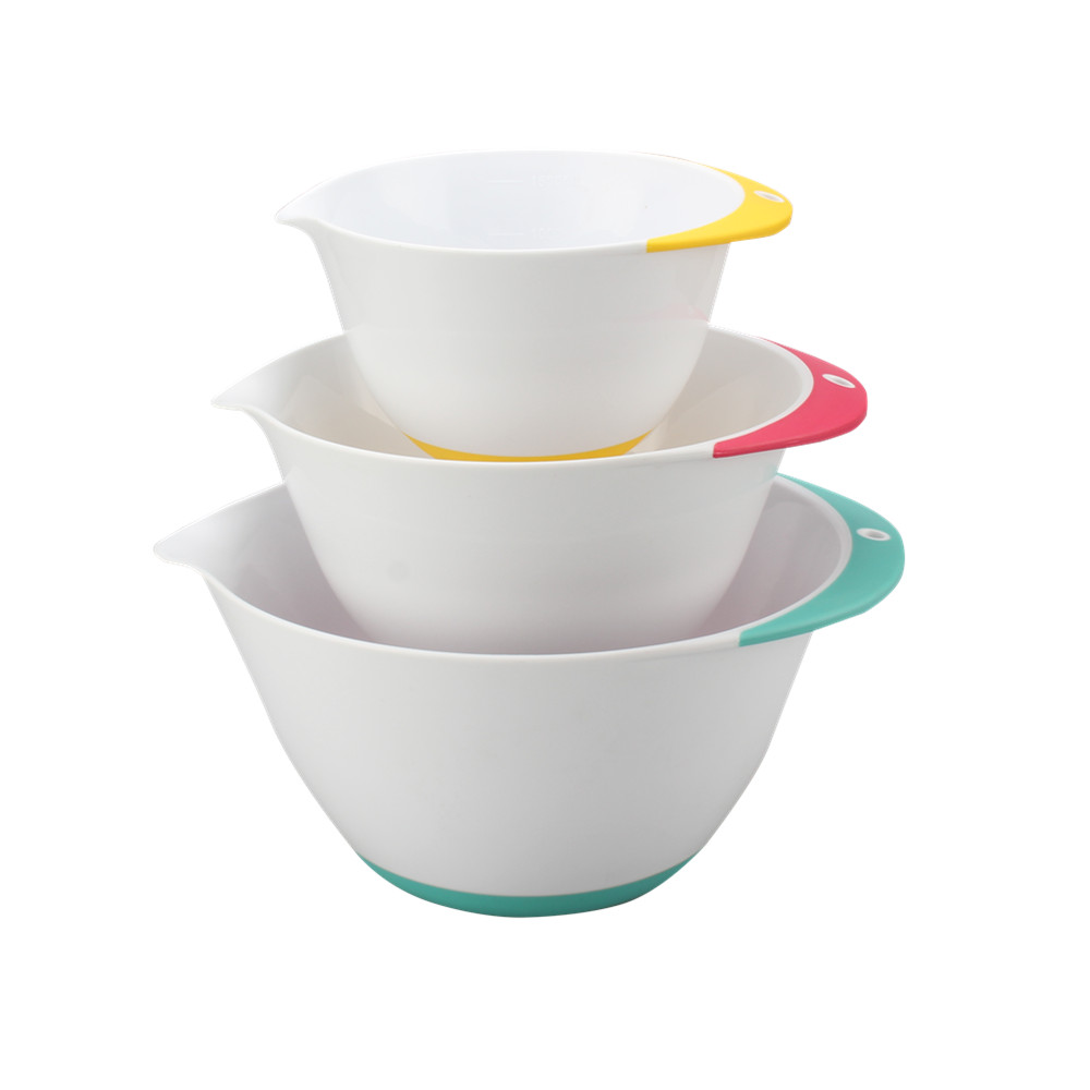 3pcs Plastic Mixing Bowl Set — 2