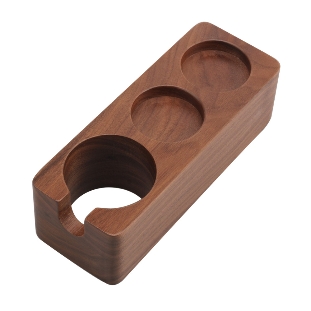 Tamper Holder Portafilter Stand Walnut Espresso Tamper Station for Home Bar Cafe — 4