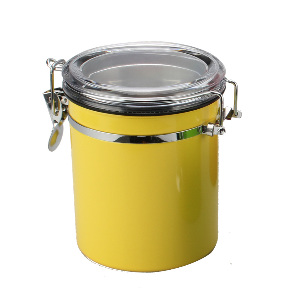 22oz Stainless Steel With Date Tracker, Measuring Scoop Coffee Canister — 5