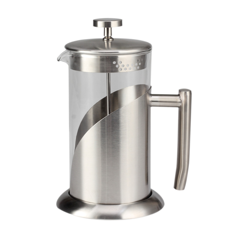 Stainless Steel Coffee Press, Cold Brew Coffee Pot Tea Press — 6