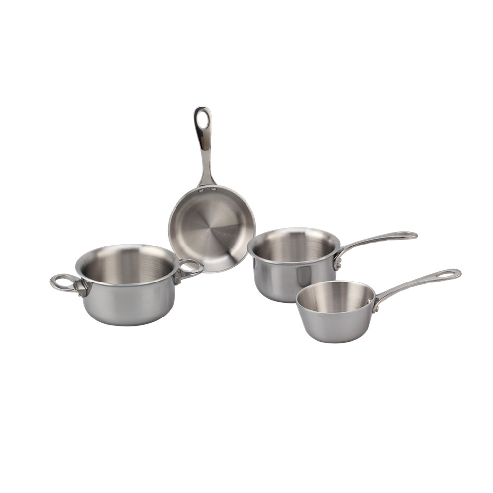 Stainless Steel Tri-Ply Mini Cookware Set — 2