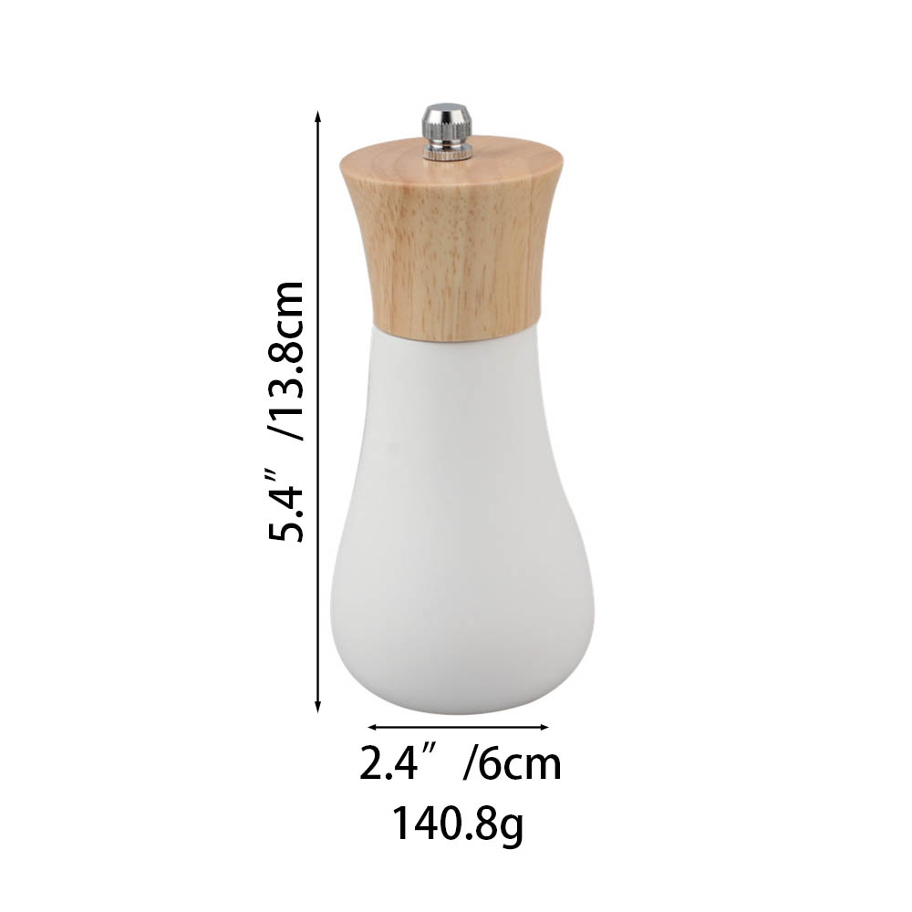 Wooden Salt And Pepper Grinder, Adjustable Coarseness With Ceramic Grinders — product information