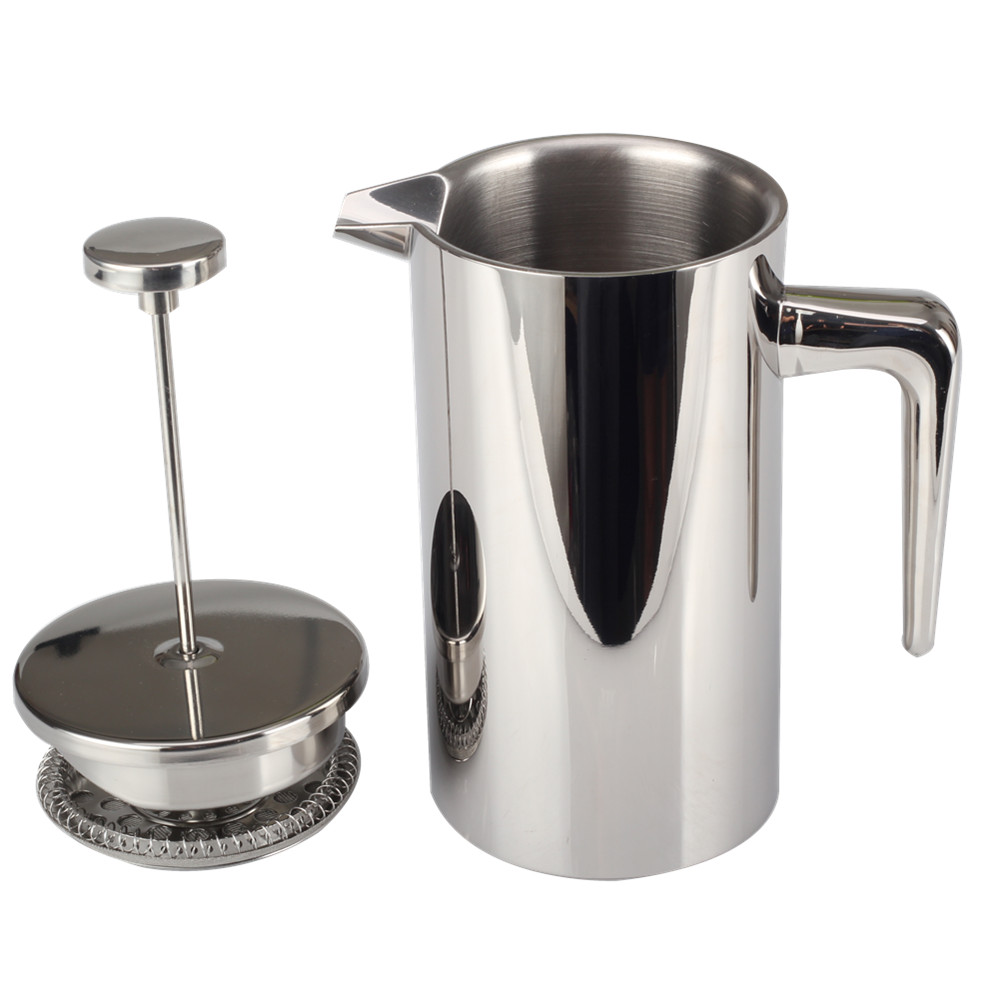 Double Wall French Press Coffee And Tea Maker With Stylish Handle — 3