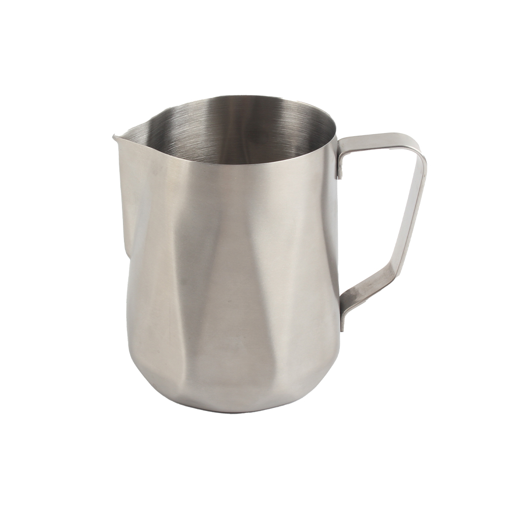 Modern Espresso Milk Frothing Pitcher, Stainless Steel Coffee Milk Jug