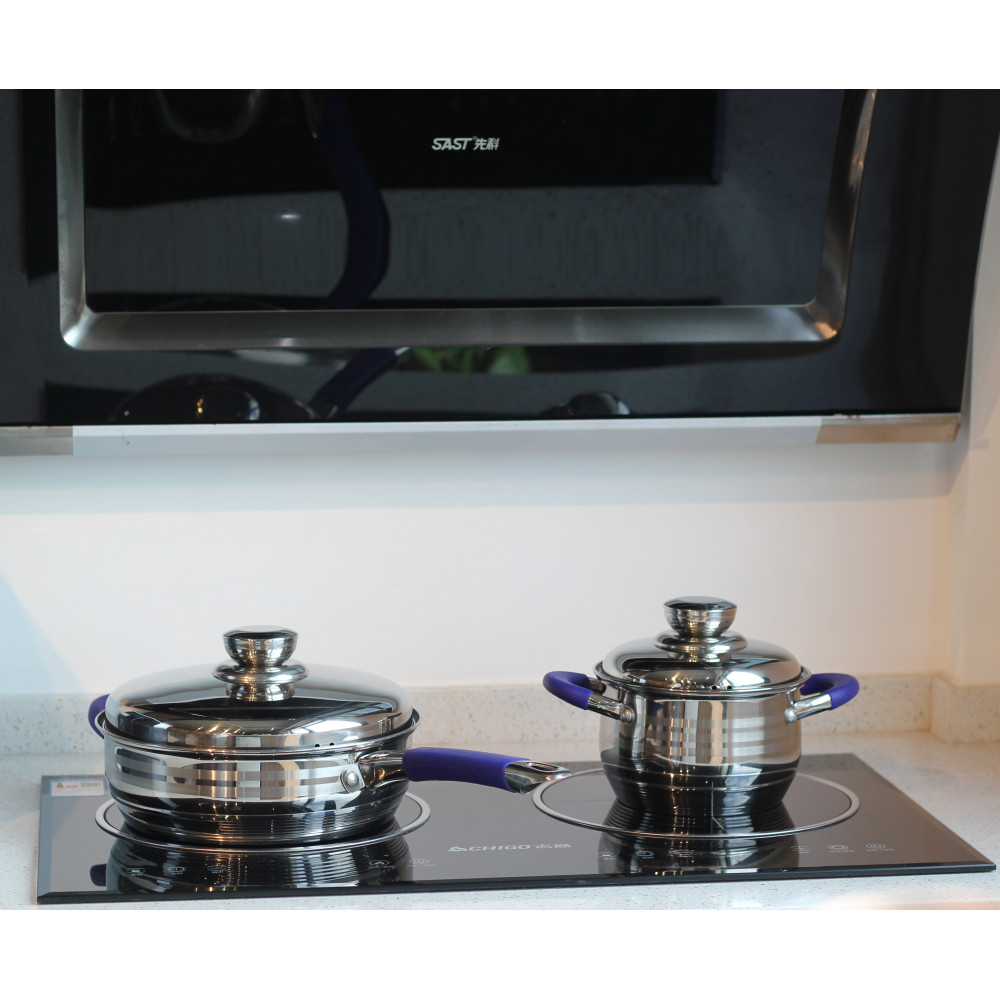 Stainless Steel Non-Stick Cookware Set — 7
