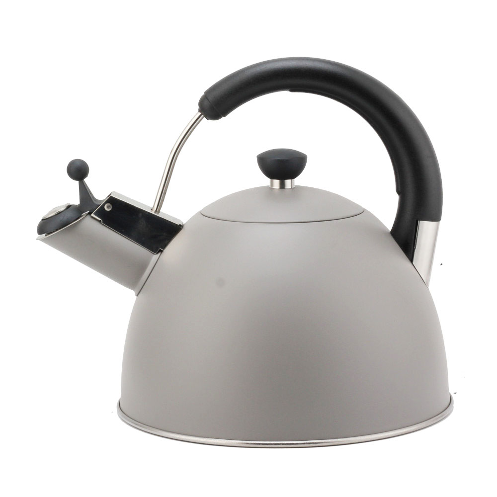 Modern S/S Whistling Kettle for Kitchen Light Gray