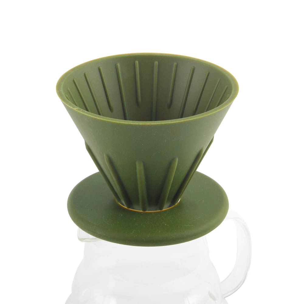 Reusable Silicone Resin Coffee Filter Collapsible Cone Filter for Camping — product information