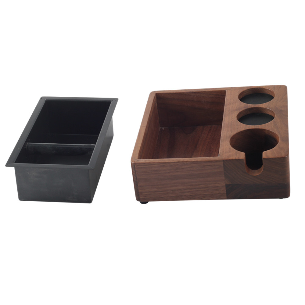 4 In 1 Wooden Knock Box, Portafilter Stand, Coffee Knock Box With Durable Knock Bar — 2