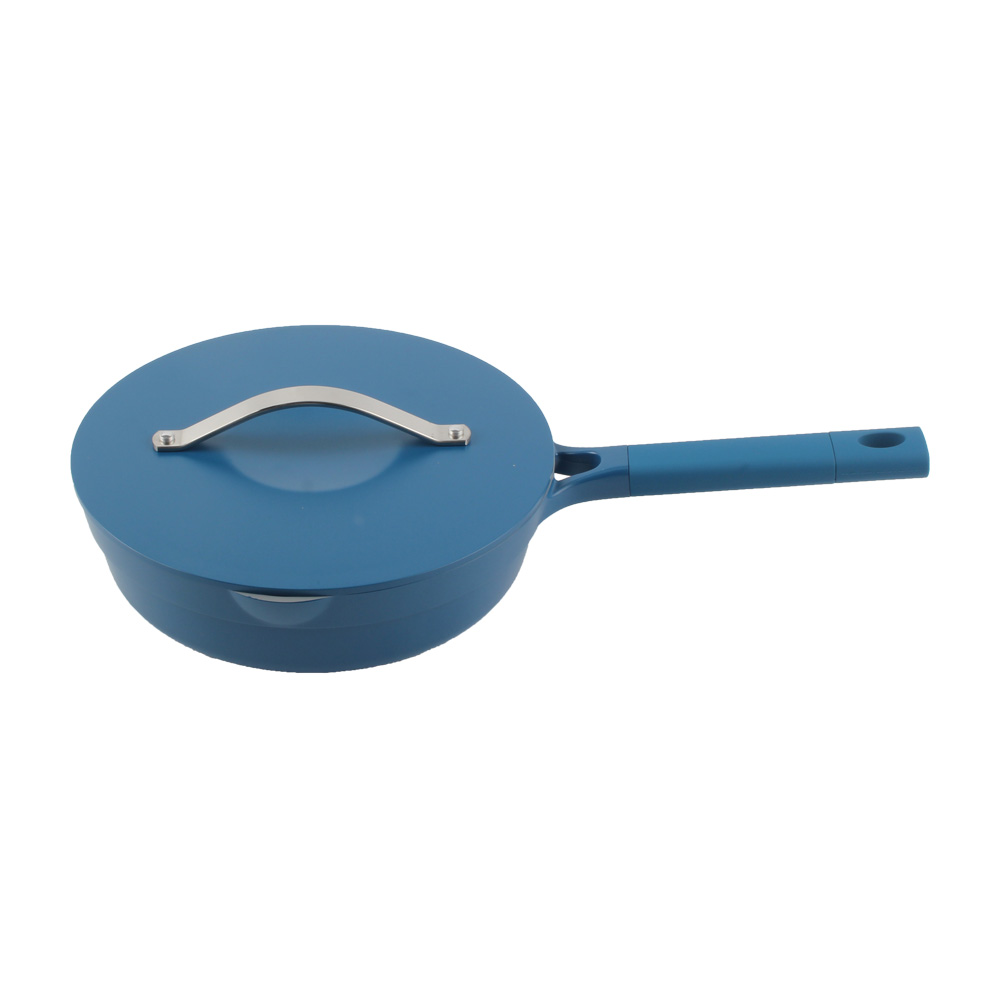 Coating Technology, Aluminum Casting Deep Frying Pan With Lid