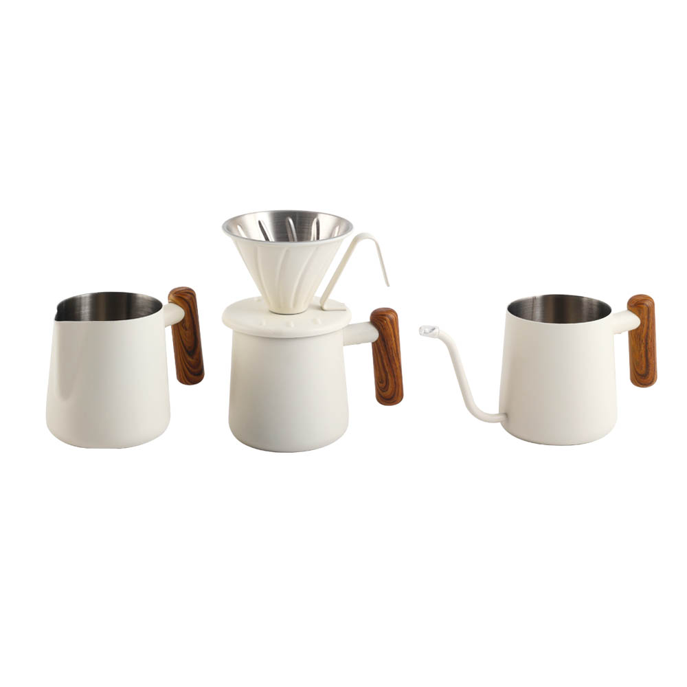Insulated Stainless Steel Reusable Cone Coffee Filter Set, Accessories for Home Cafe — product information