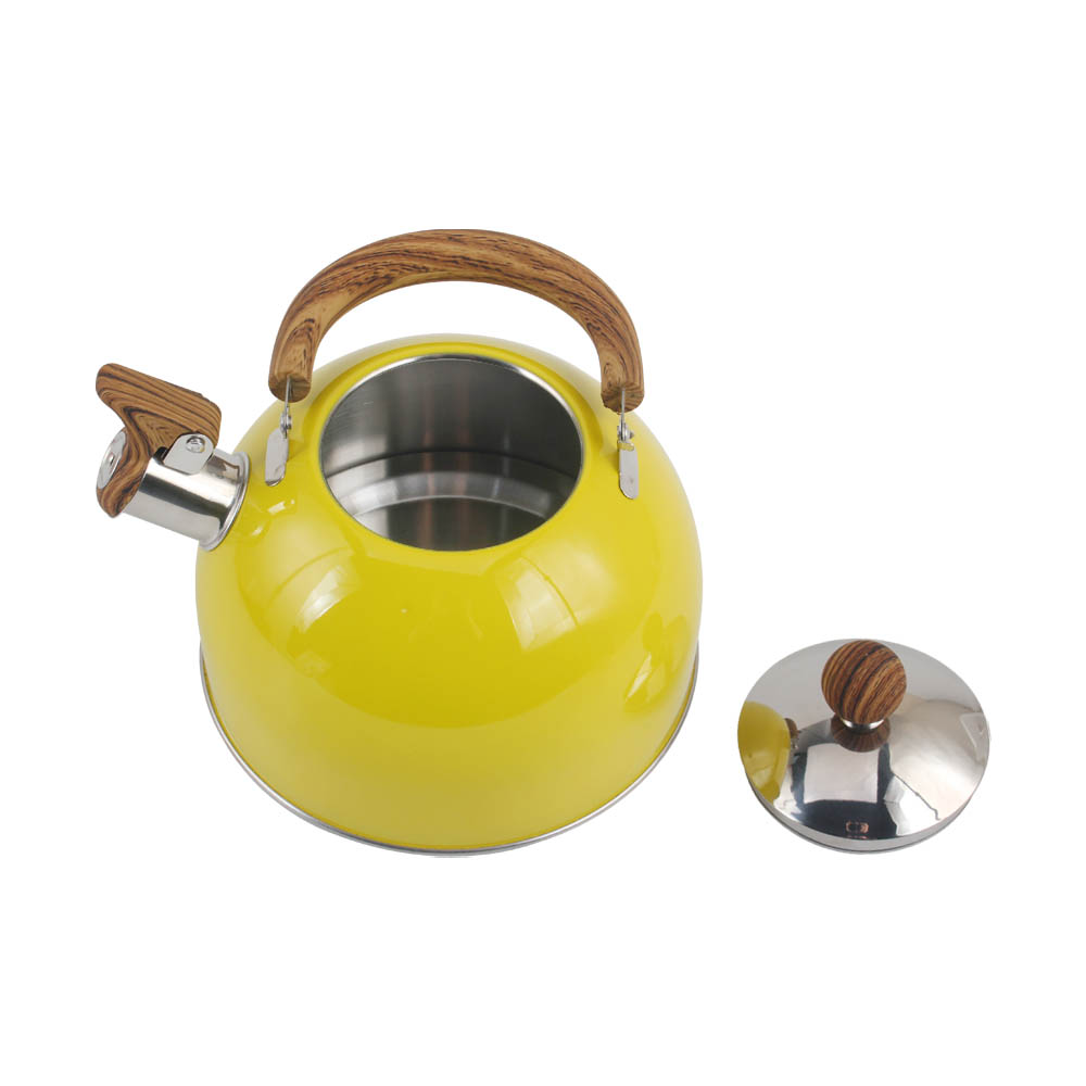 Stainless Steel Whistling Tea Kettle (Yellow) — 4