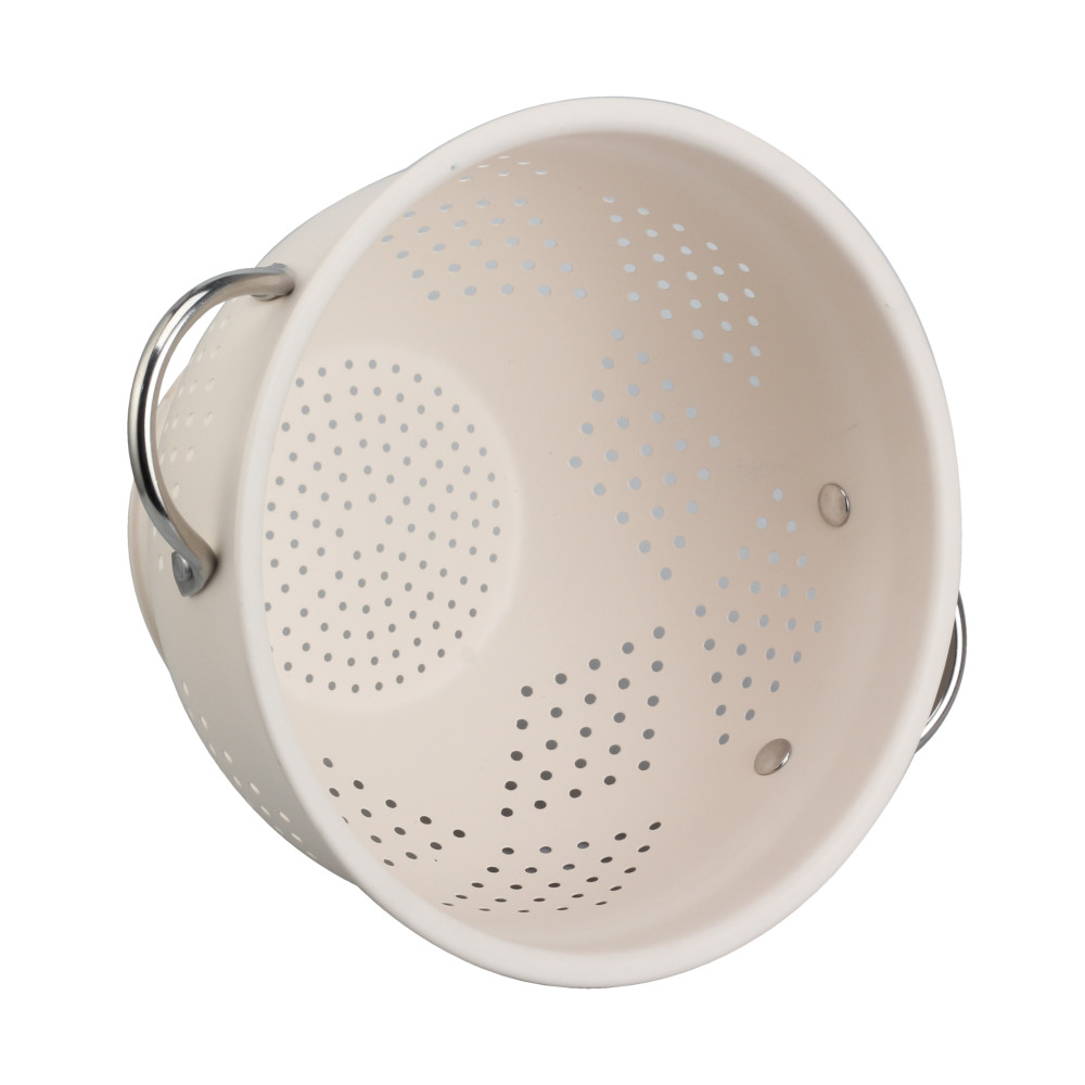 Morden Design White Stainless Steel Colander — product information
