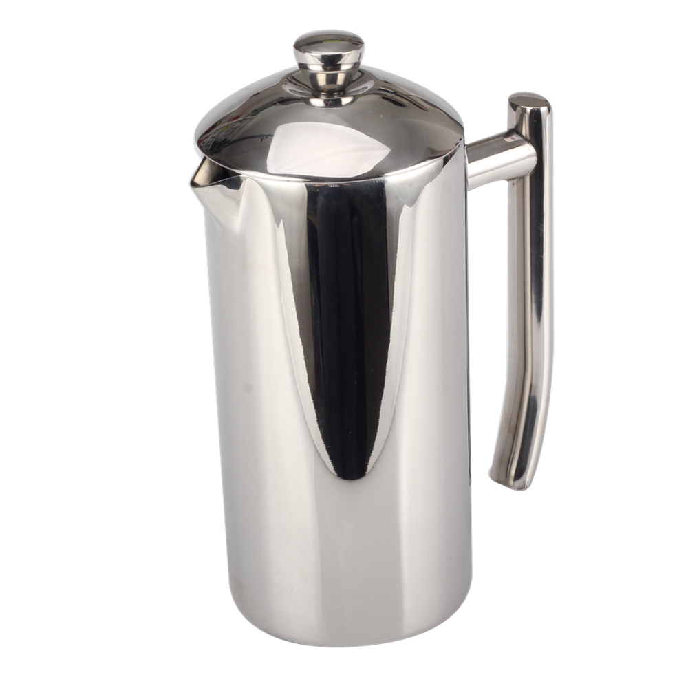 Mirror Polishing High Quality Stainless Steel Manual Coffee Makers 34oz — product information