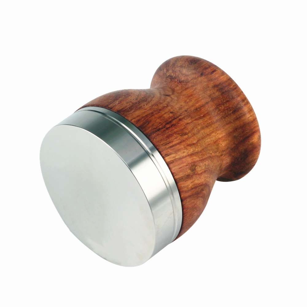 Stainless Steel Espresso Press With Wood Handle — 3