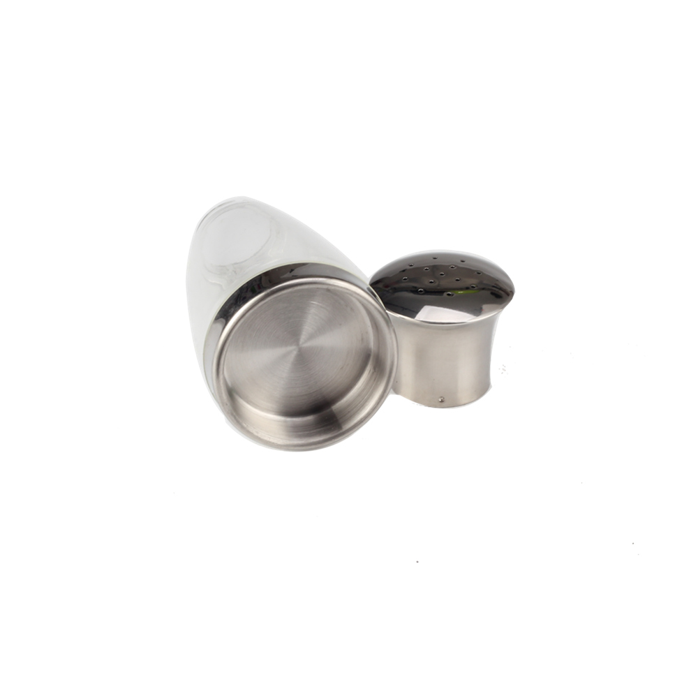2pcs Salt And Pepper Mill, Manual Salt And Pepper Mill in Glass And Stainless Steel — product information