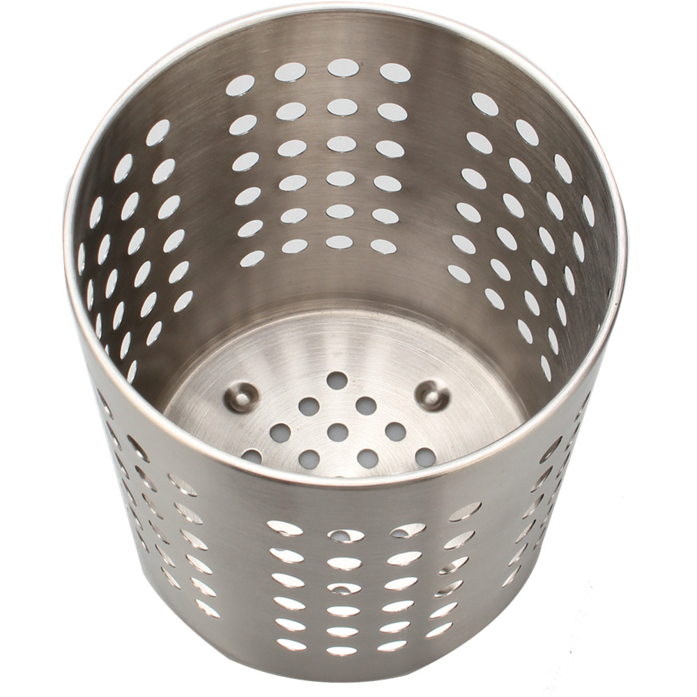 Stainless Steel Utensils Caddy and Kitchen Decor Utensil Pot for New Home and Apartment — 4