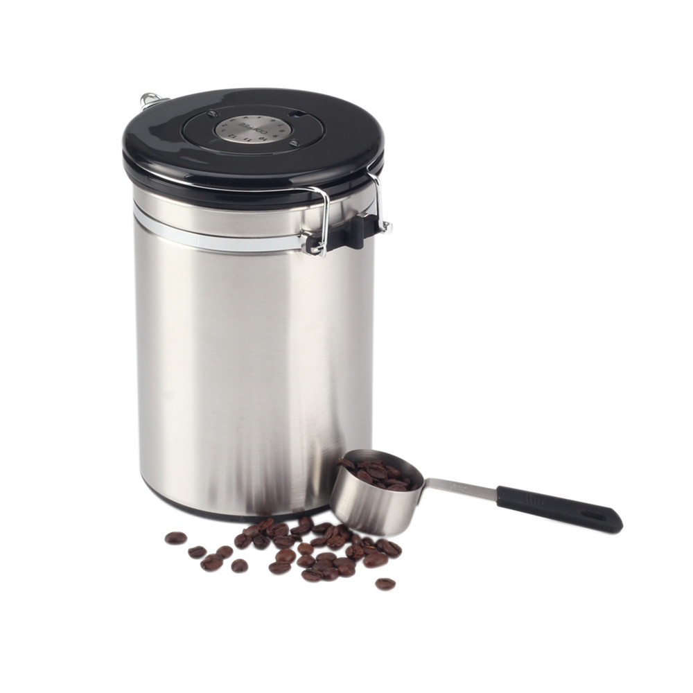 Coffee Canister Airtight Storage Container With Scoop, Date Tracker — 5