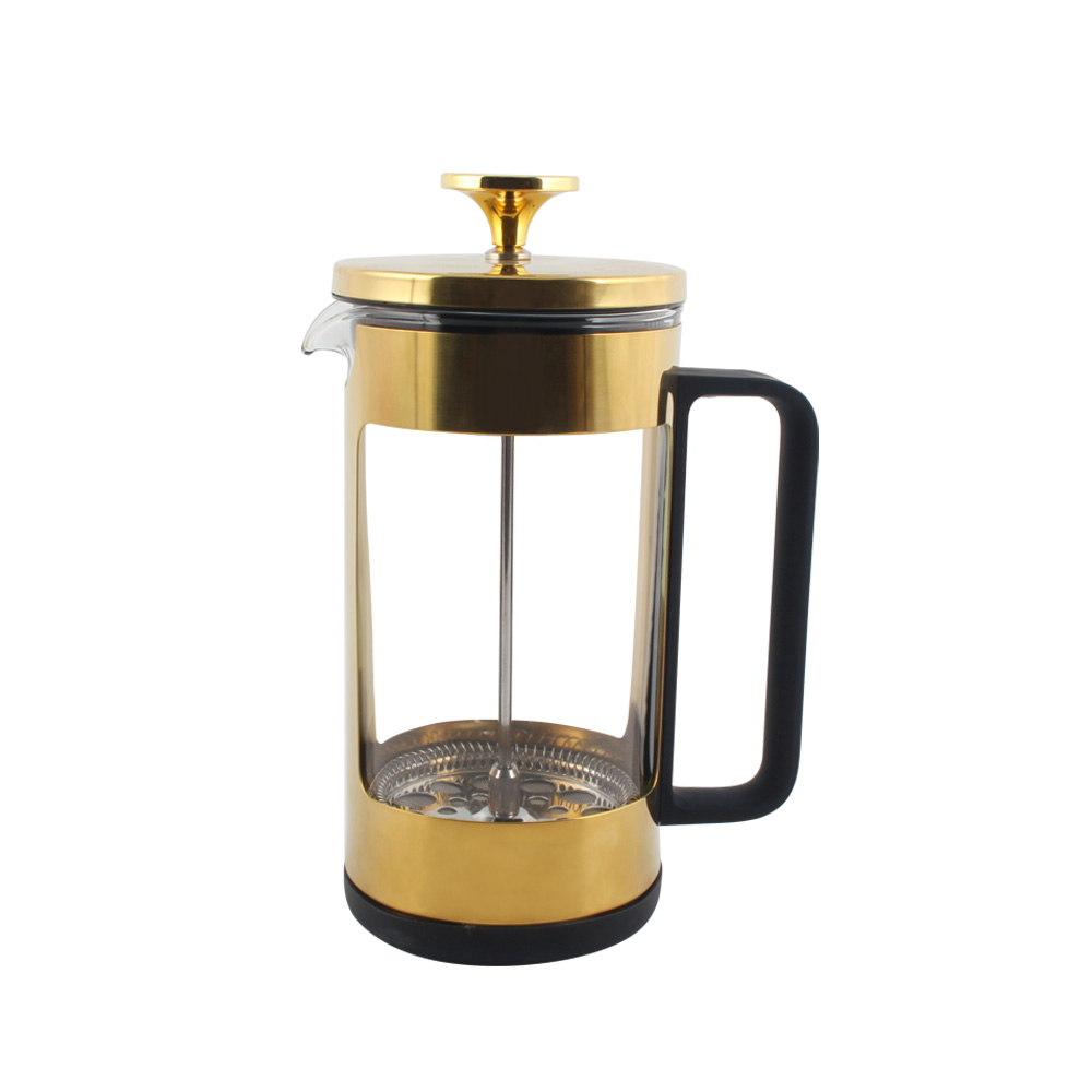 French Press Coffee Maker And Tea Maker 1L Cafetiere With Heat Resistant Borosilicate Glass