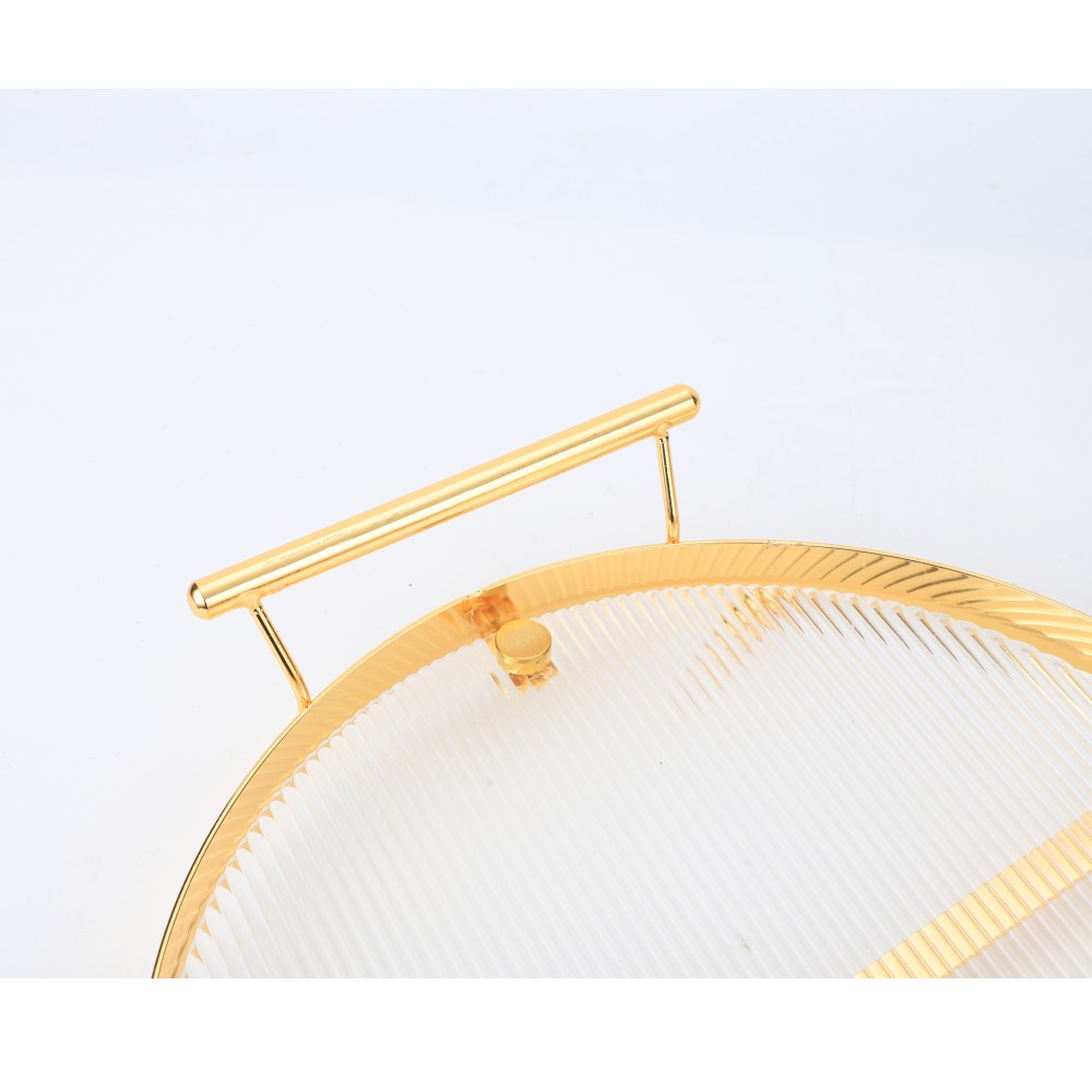 Acrylic Serving Tray With Handles — 3