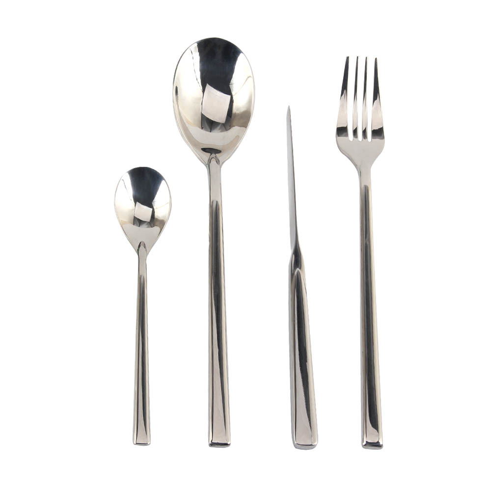 Tableware Include Forks Spoons Knives for Home Restaurant, Beaded Handle, Dishwasher Safe — 6