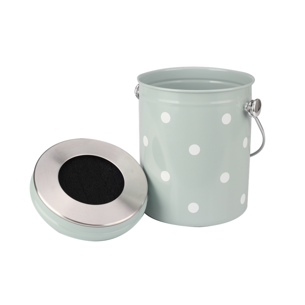 Indoor 1.0 Gallon Stainless Steel Compost Pail — product information