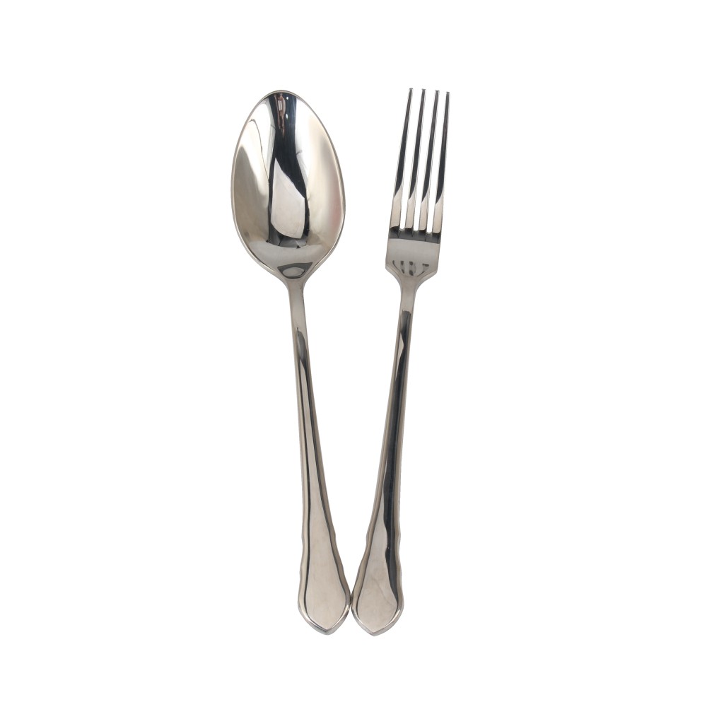 2-Piece 18/10 Stainless Steel Flatware Set（silver plated with gold accents） — 7