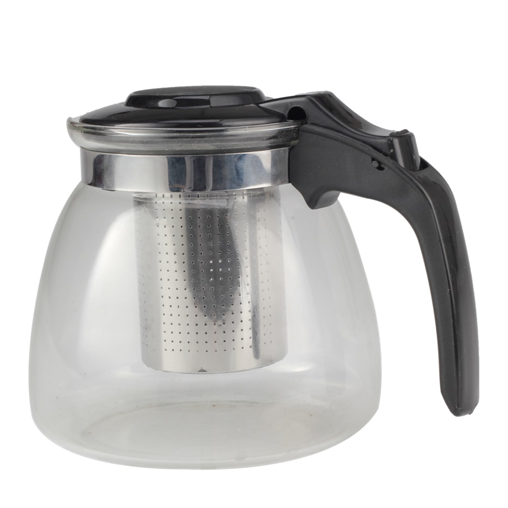Tea Pot With Removable Stainless Steel Infuser, Plastic Handle — 3