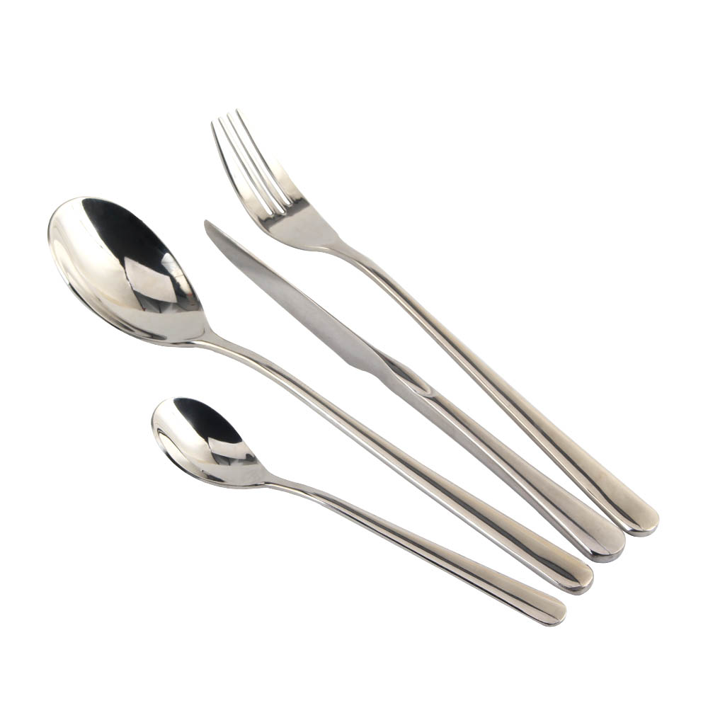 Stainless Steel Silverware Set  Include Forks Spoons Knives, Mirror Polished Tableware Set — 6