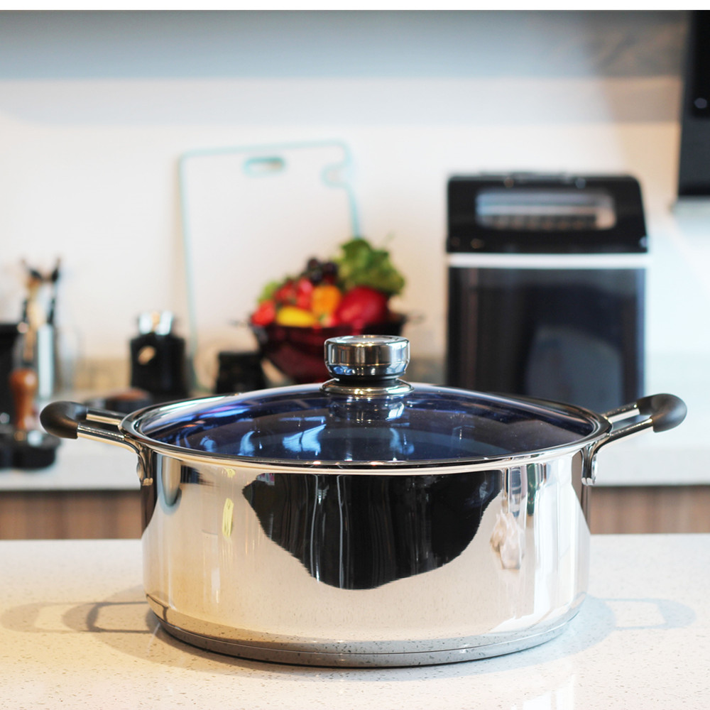 Stainless Steel Casserole Soup Pot — 6