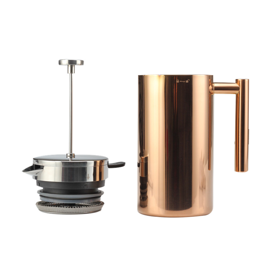 Stainless Steel Manual Coffee Makers for Home, Office Or Camping，Copper — 4