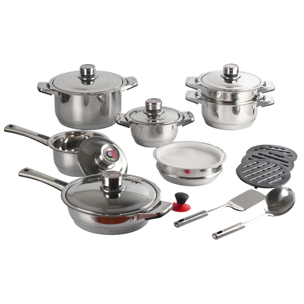 19pcs Stainless Steel Cookware Set — 3