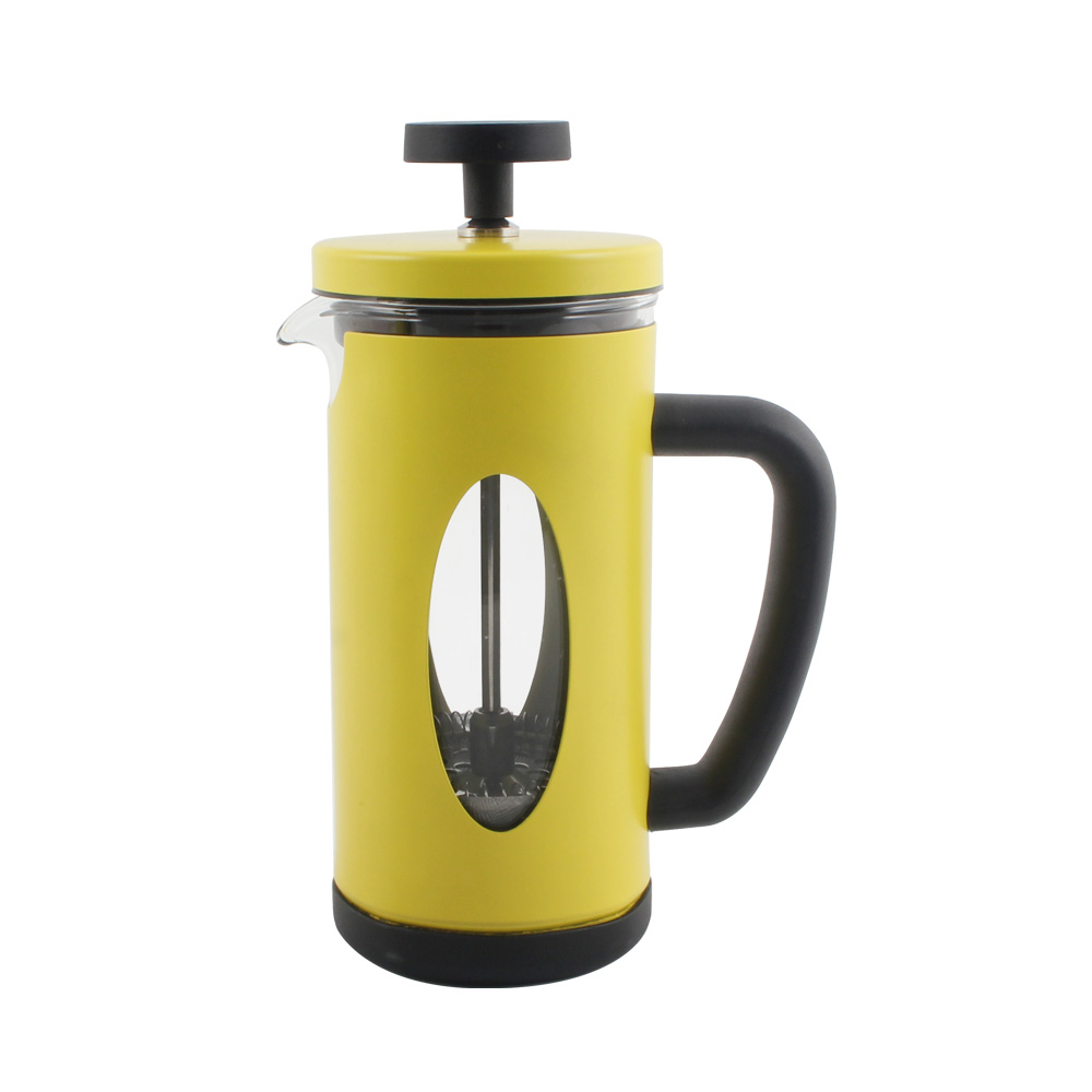 Heat Resistant Thickened Borosilicate Glass Stainless Steel Brewer, Coffee French Press — 2