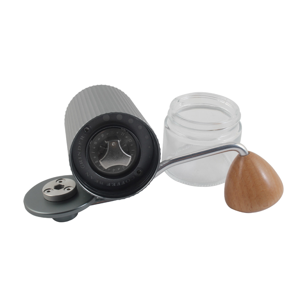Manual Coffee Grinder With Ceramic Conical Burr Metal Hand Crank Mill for Drip Coffee — 5