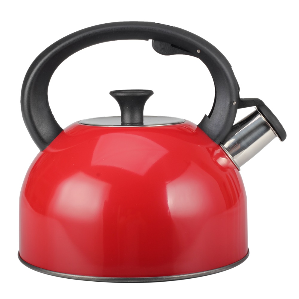 Whistling Kettle Hob Kettle Kettle for Gas Induction Camping Kettle Red — 4