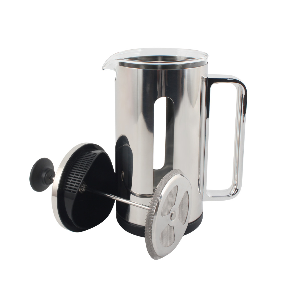 1L Borosilicate Press, Coffee And Tea Brewer, Camping Cafetiere — 6