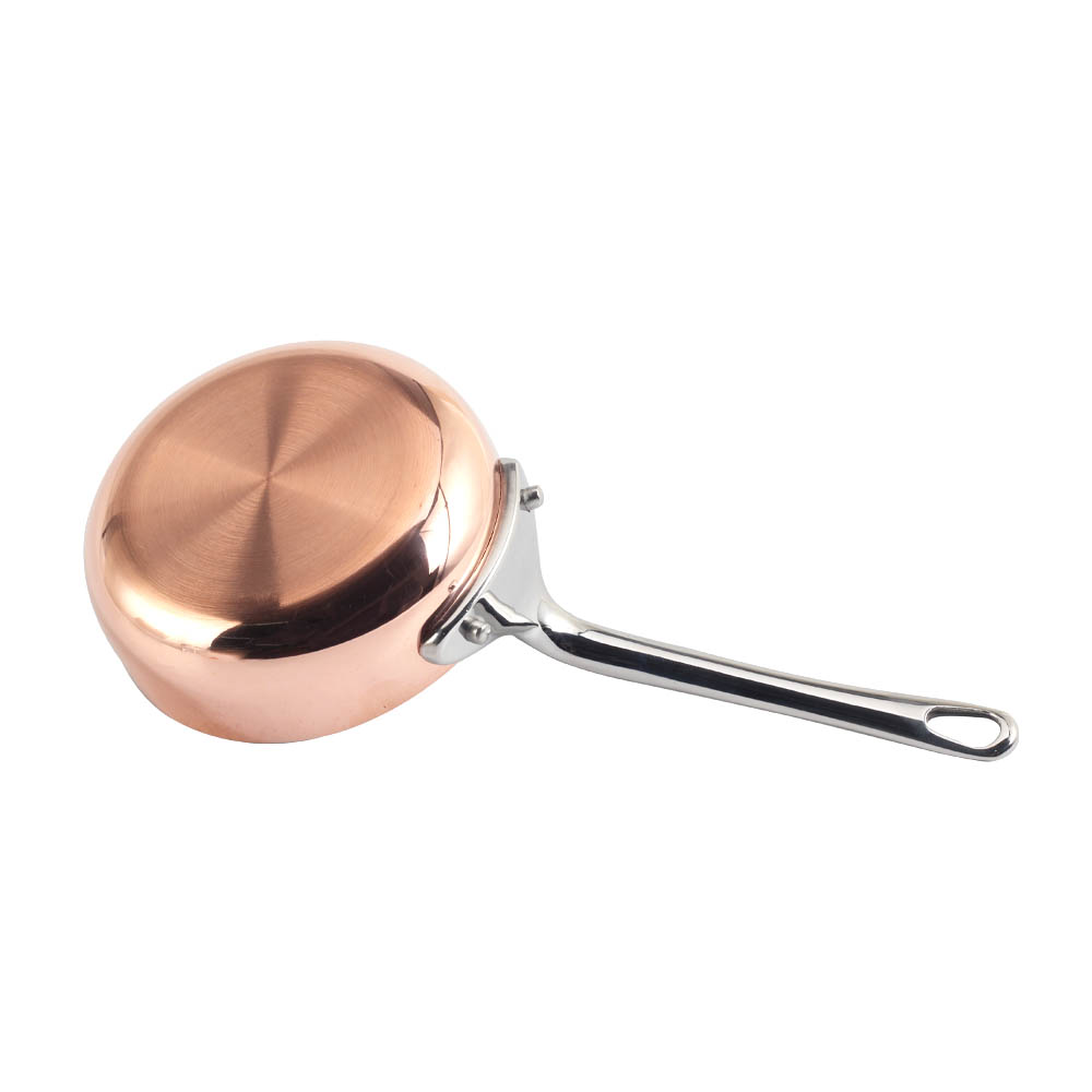 Rose Gold Tri-Ply Stainless Steel Mini Sauce Pan — product information