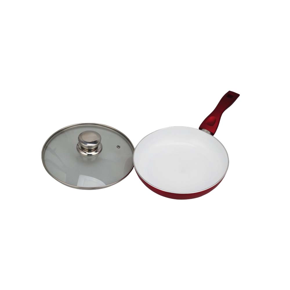 Non-Stick Stainless Steel Fry Pan With Cover — product information