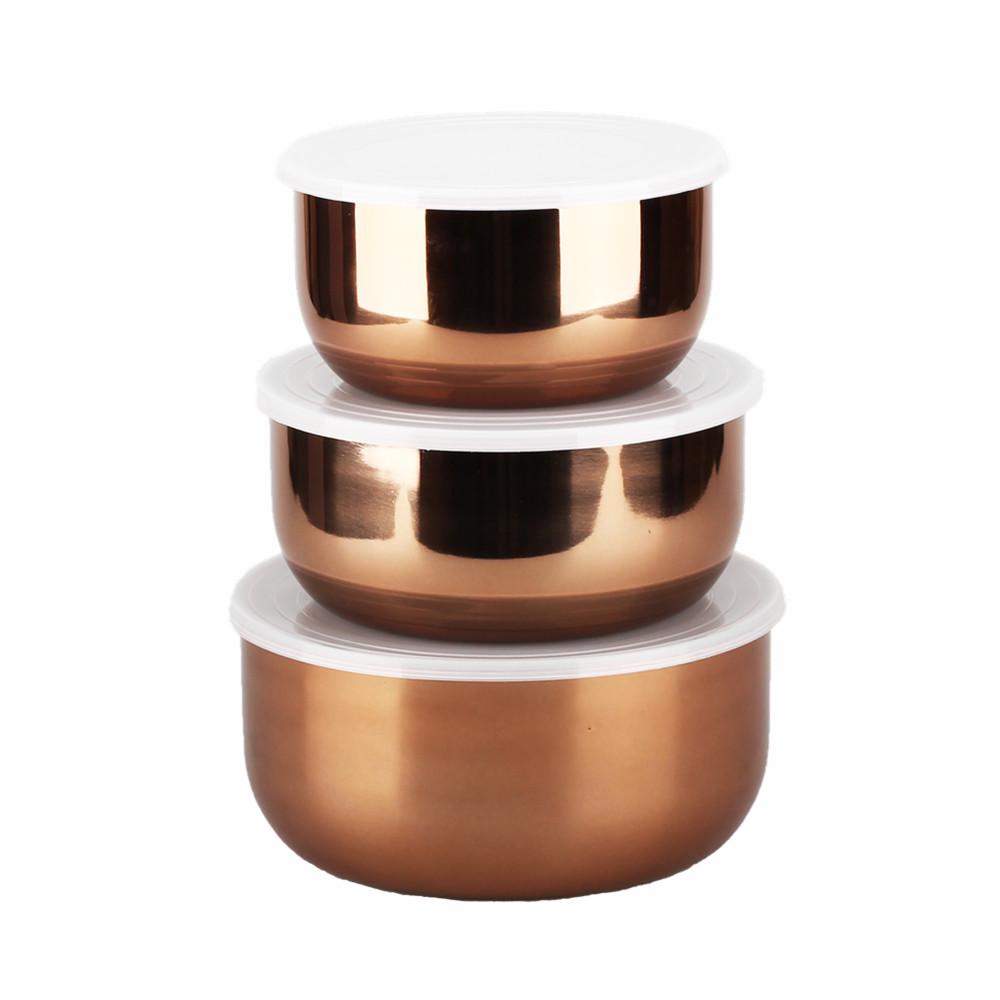 3pcs Stainless Steel Mixing Bowls, Nested Bowls Kitchen Mixing
