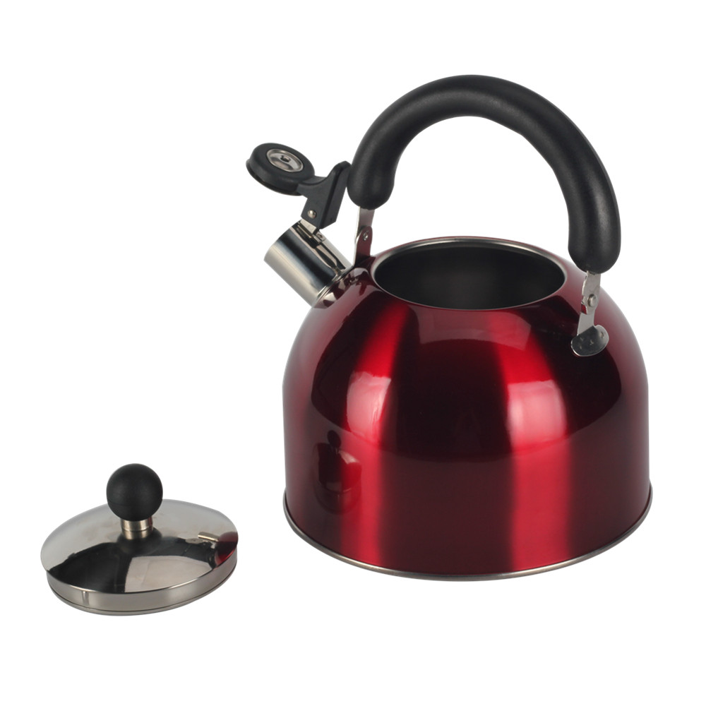 S/S Whistling Tea Kettle Red — 4