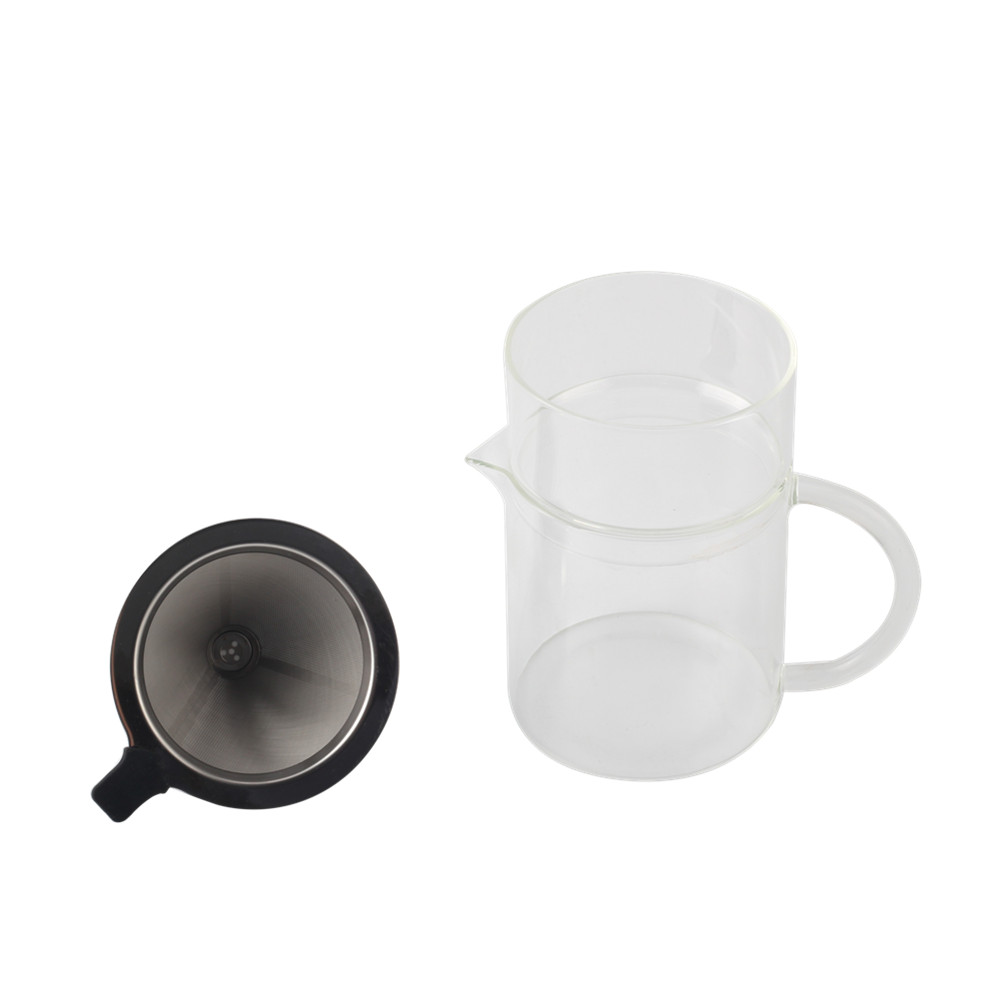 Pour Over Coffee Maker With Reusable Stainless Steel Filter — 2