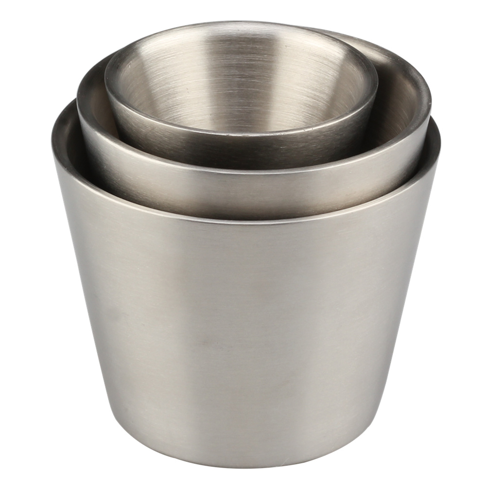 Stainless Steel Double Walled Insulated Cups(Set Of 3) — 6